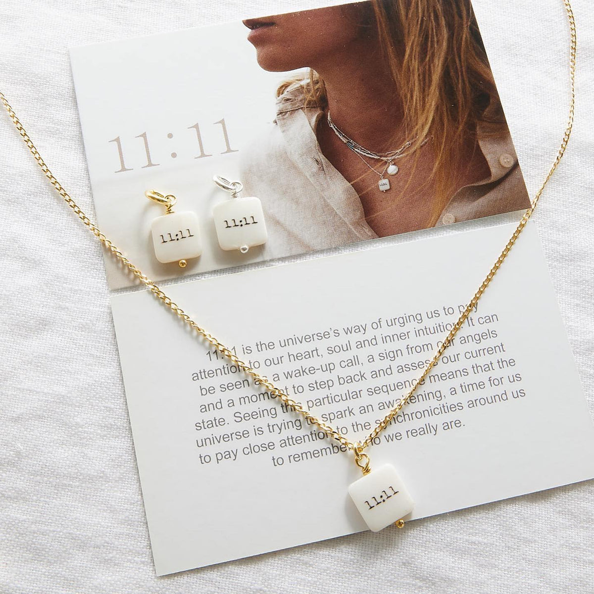 11:11 Mother of Pearl Pendant