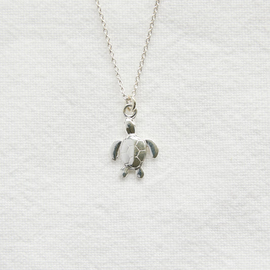 Turtle Necklace sterling silver