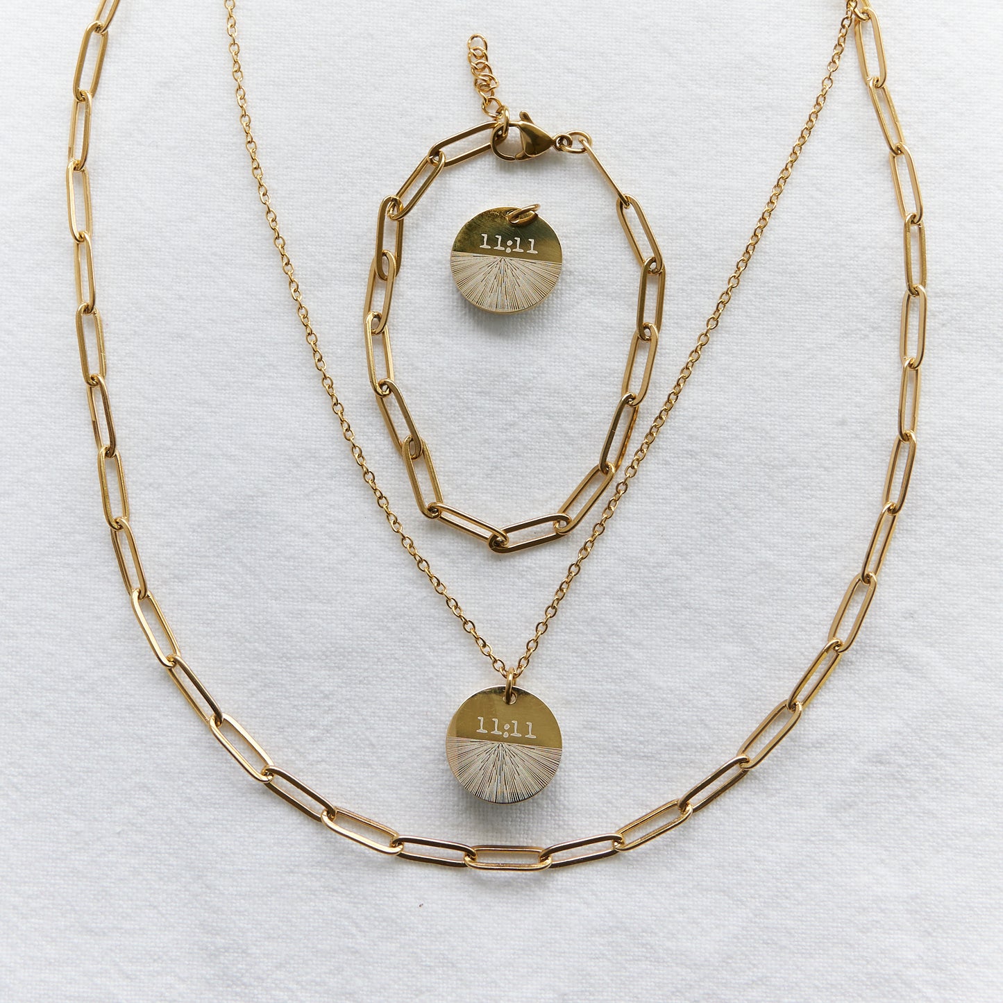 Paperclip chain bracelet