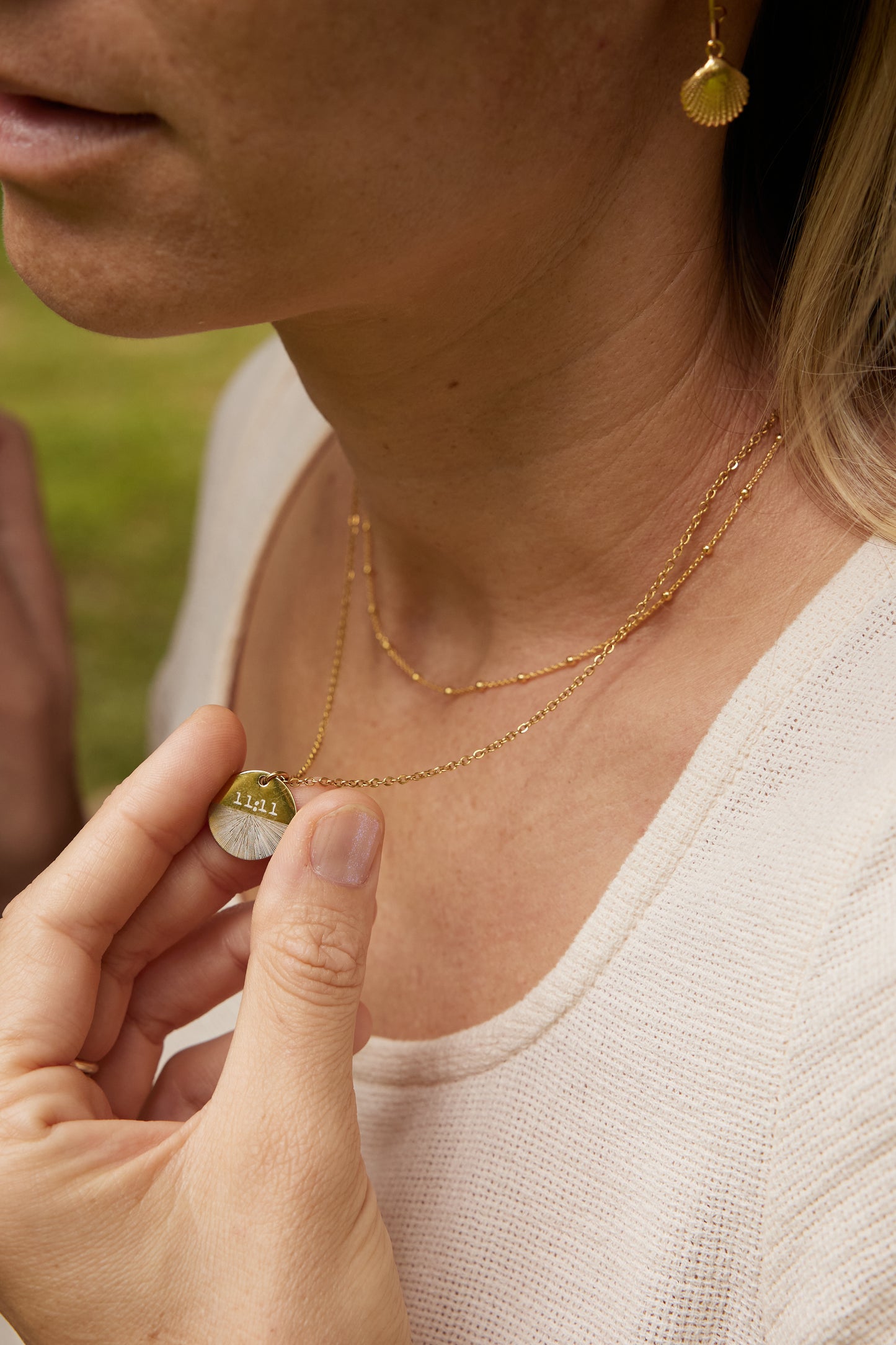 11:11 tarnish resistant necklace