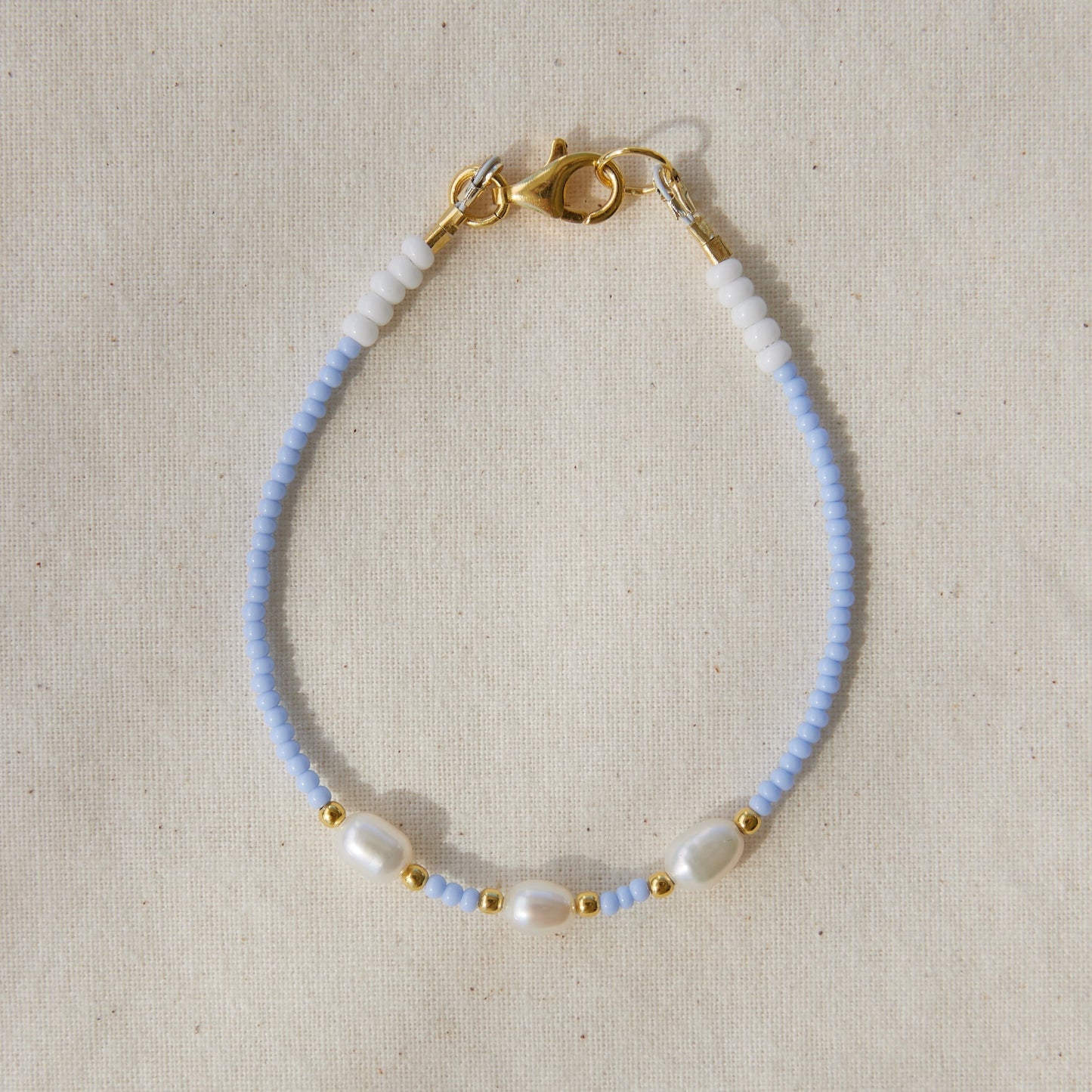 Sky Blue beaded bracelet