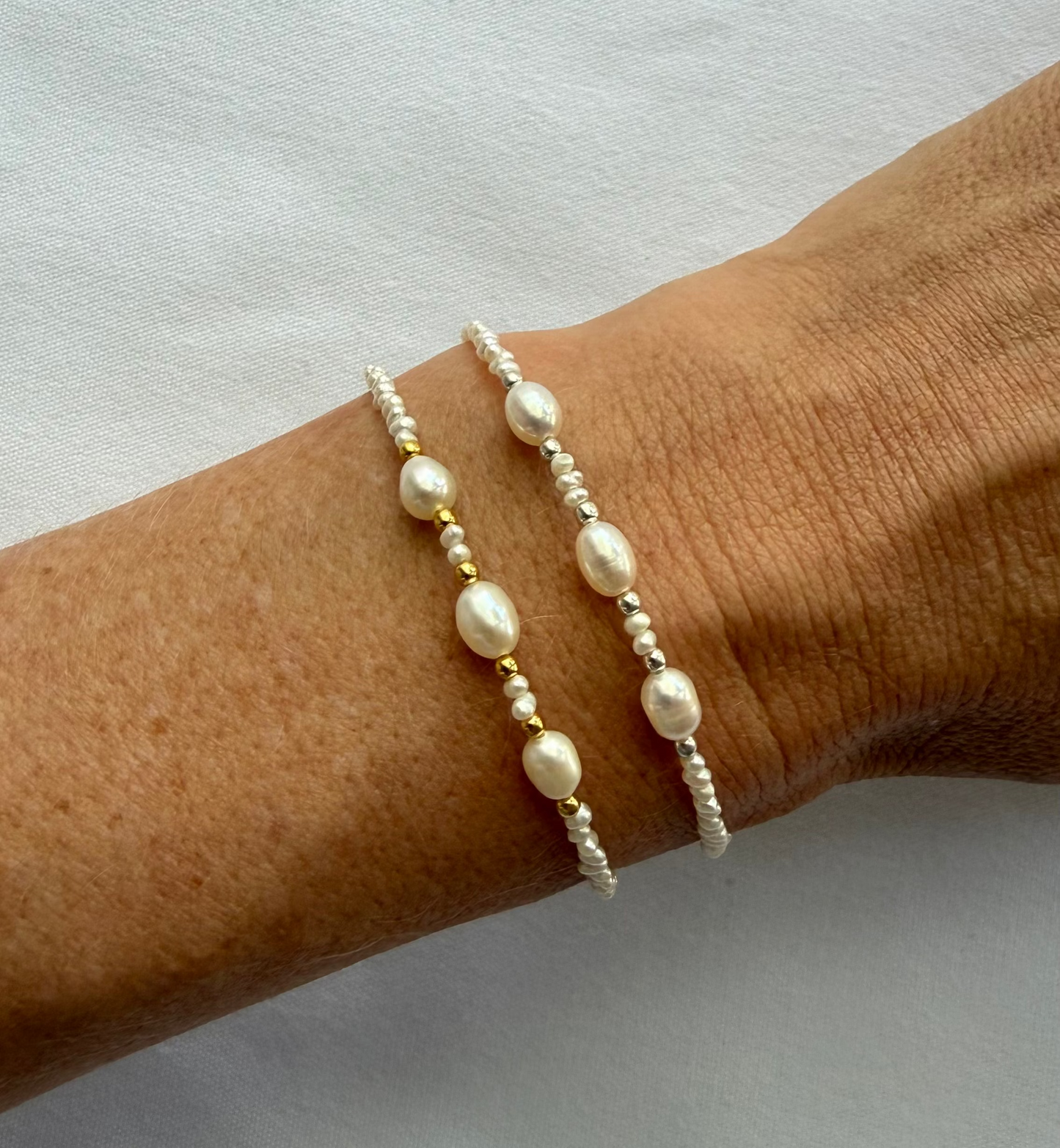 Freshwater pearl bracelets