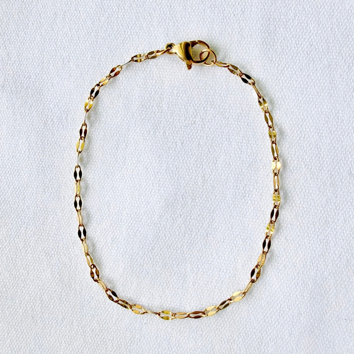 18K Gold Plated Fine Chain Bracelet
