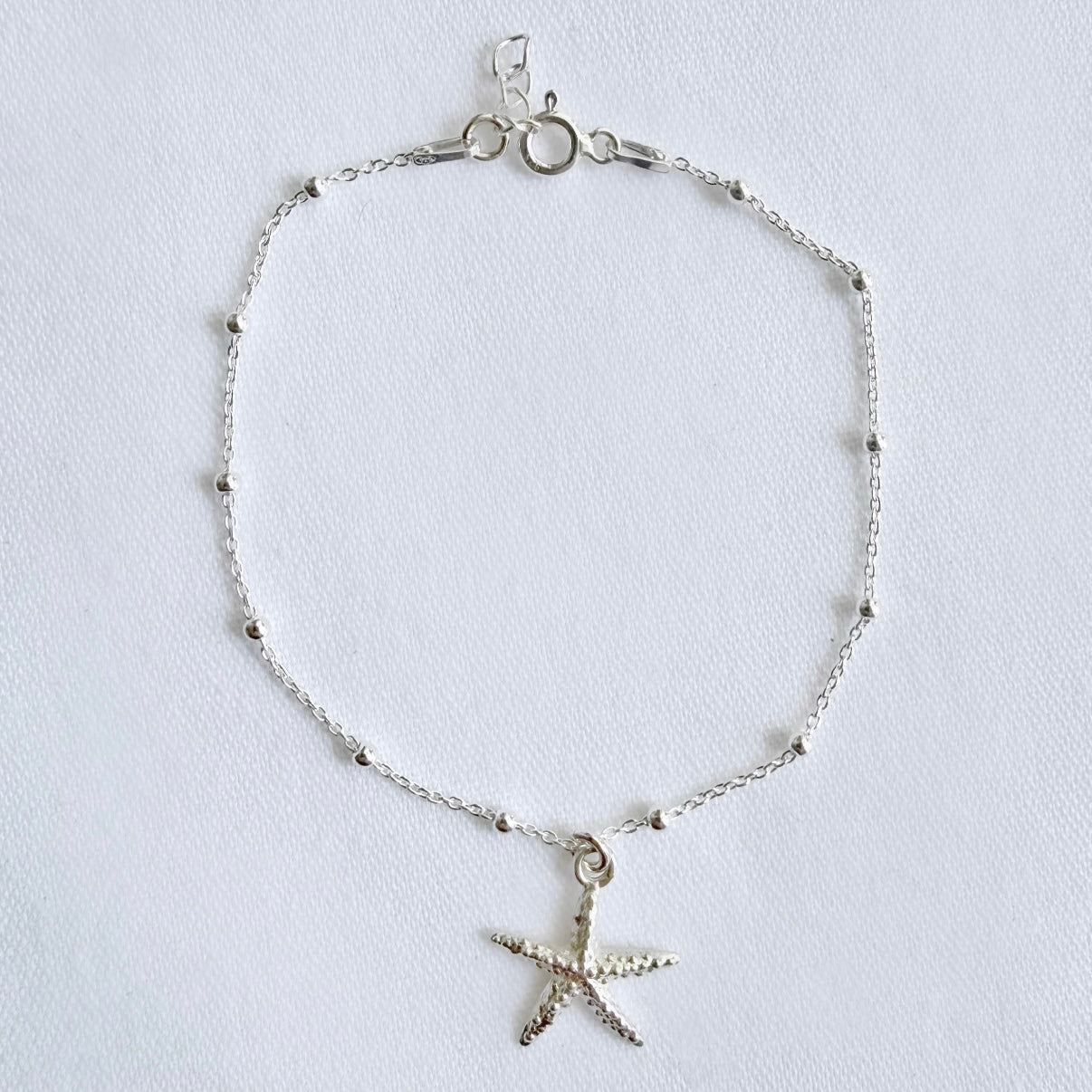 Ball chain bracelet with starfish