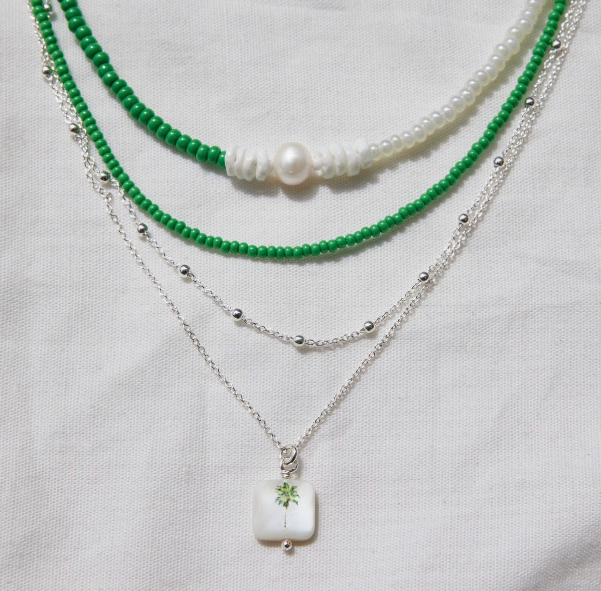 Palm Tree on sterling silver chain