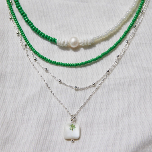 Palm Tree on sterling silver chain