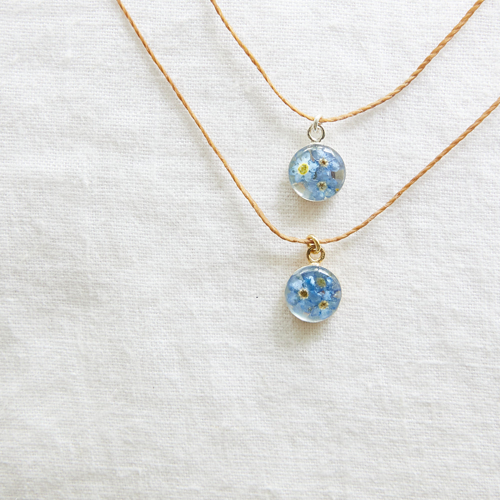 Forget-me-not necklace