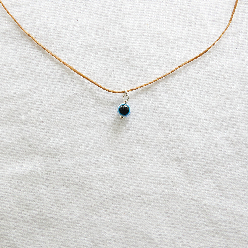 Evil eye cord necklace