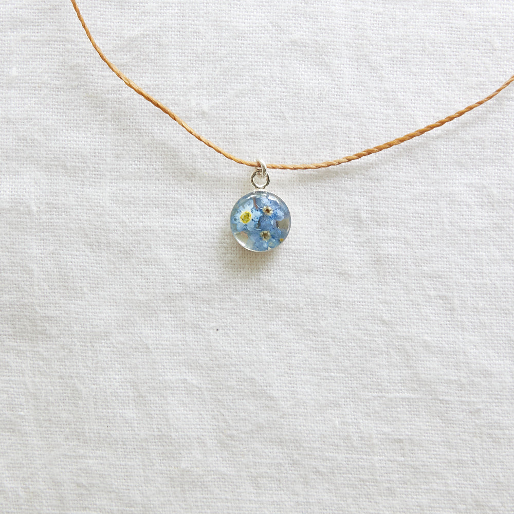 Forget-me-not necklace