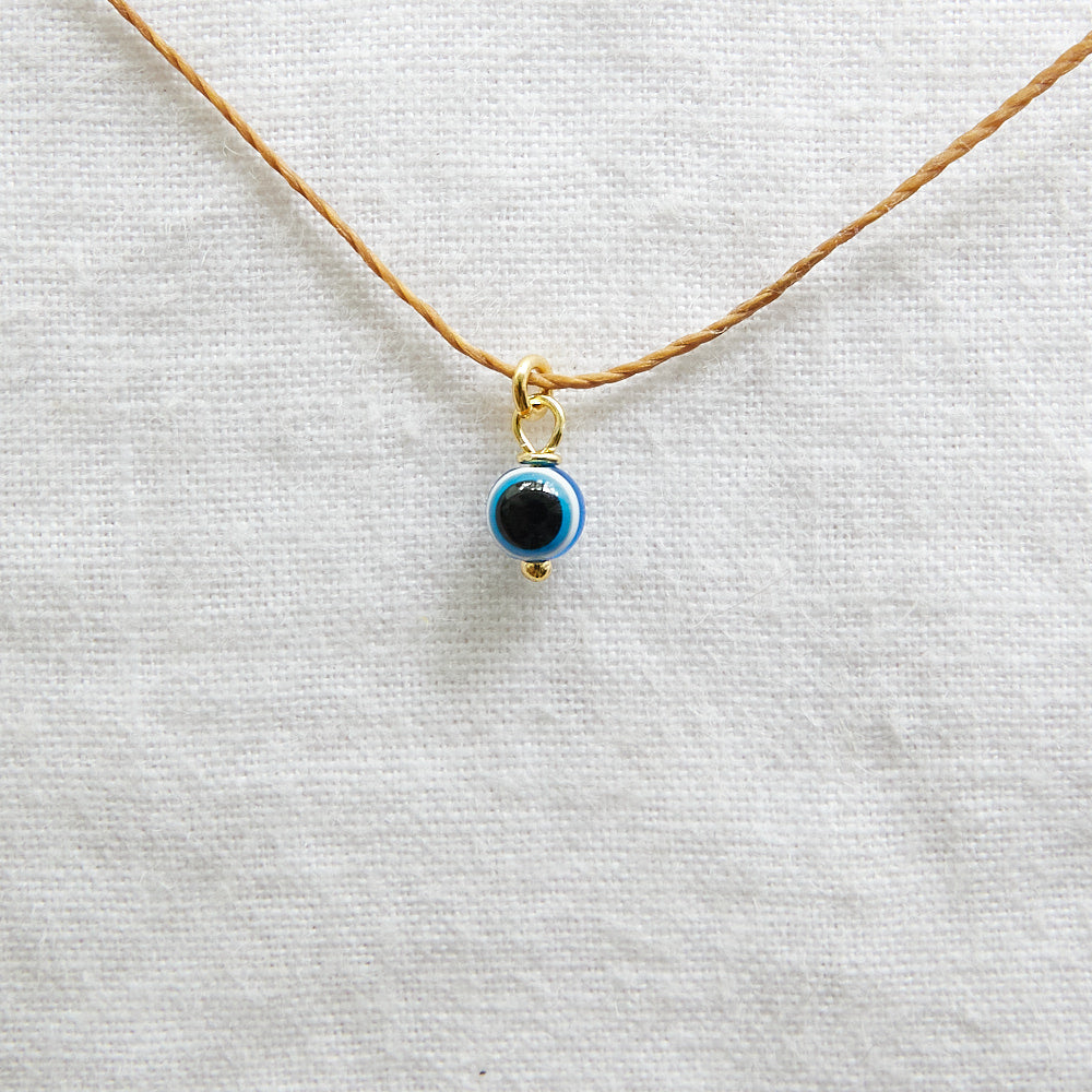 Evil eye cord necklace