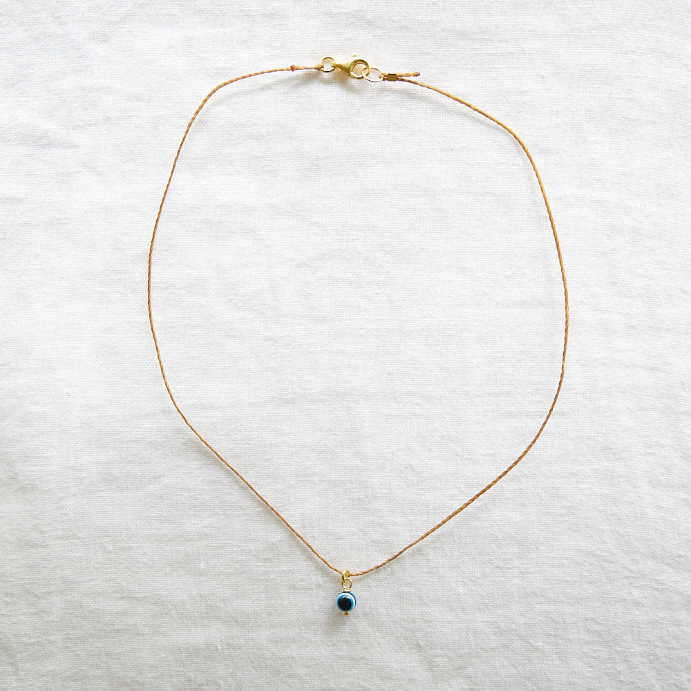 Evil eye cord necklace