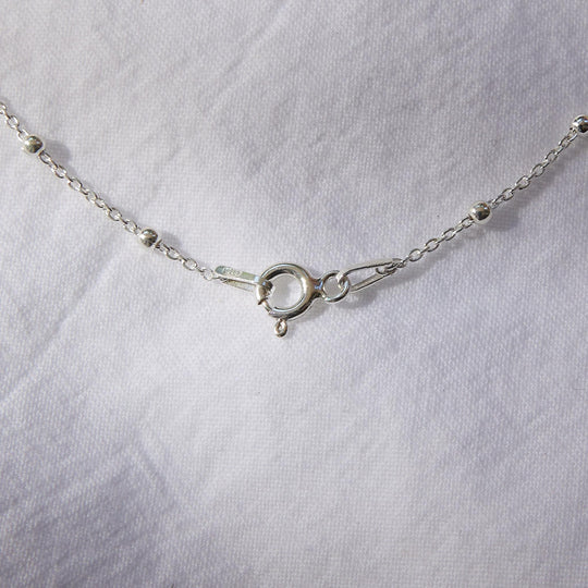 Collier chaîne boule en argent sterling mauvais œil