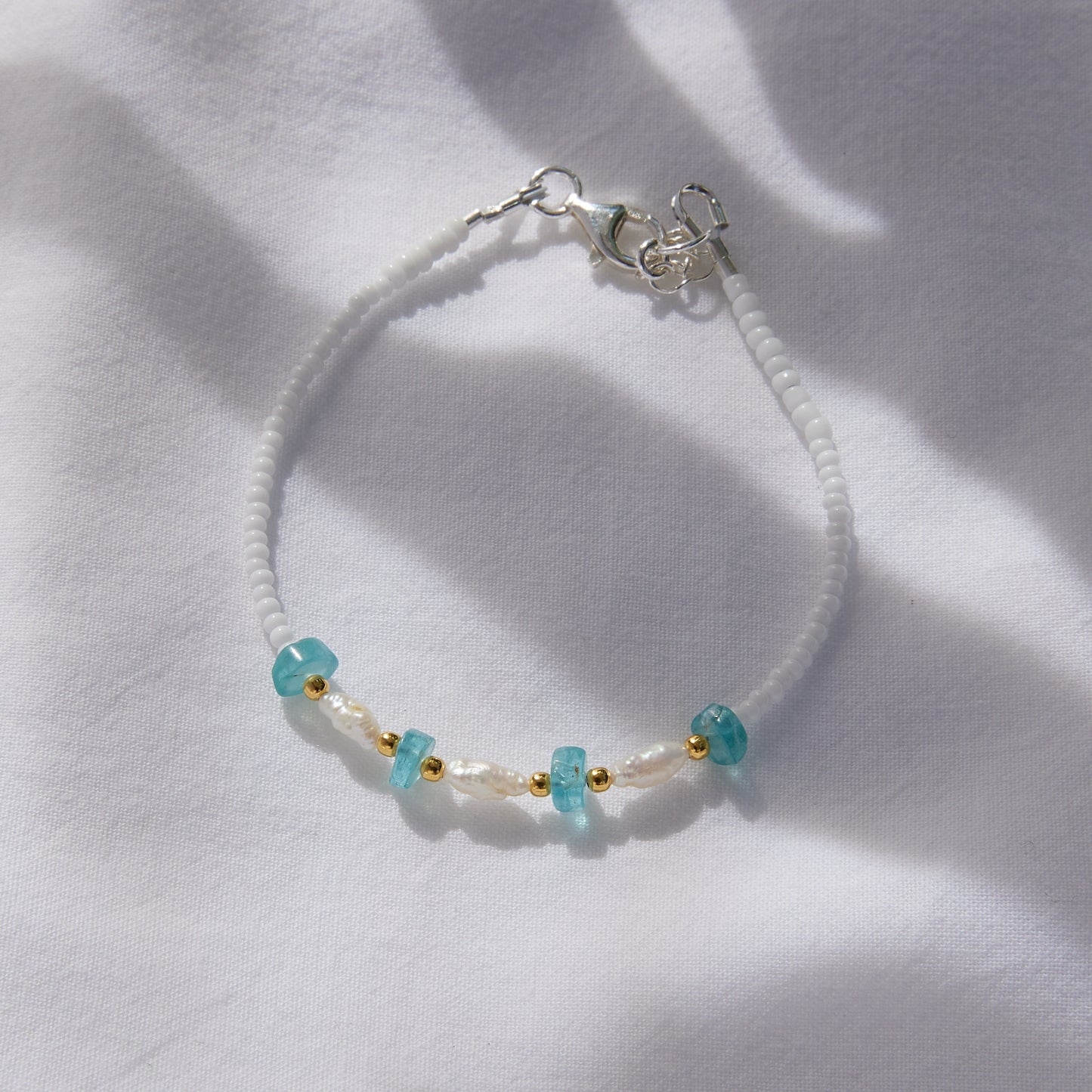 Bracelet en cristal d'apatite