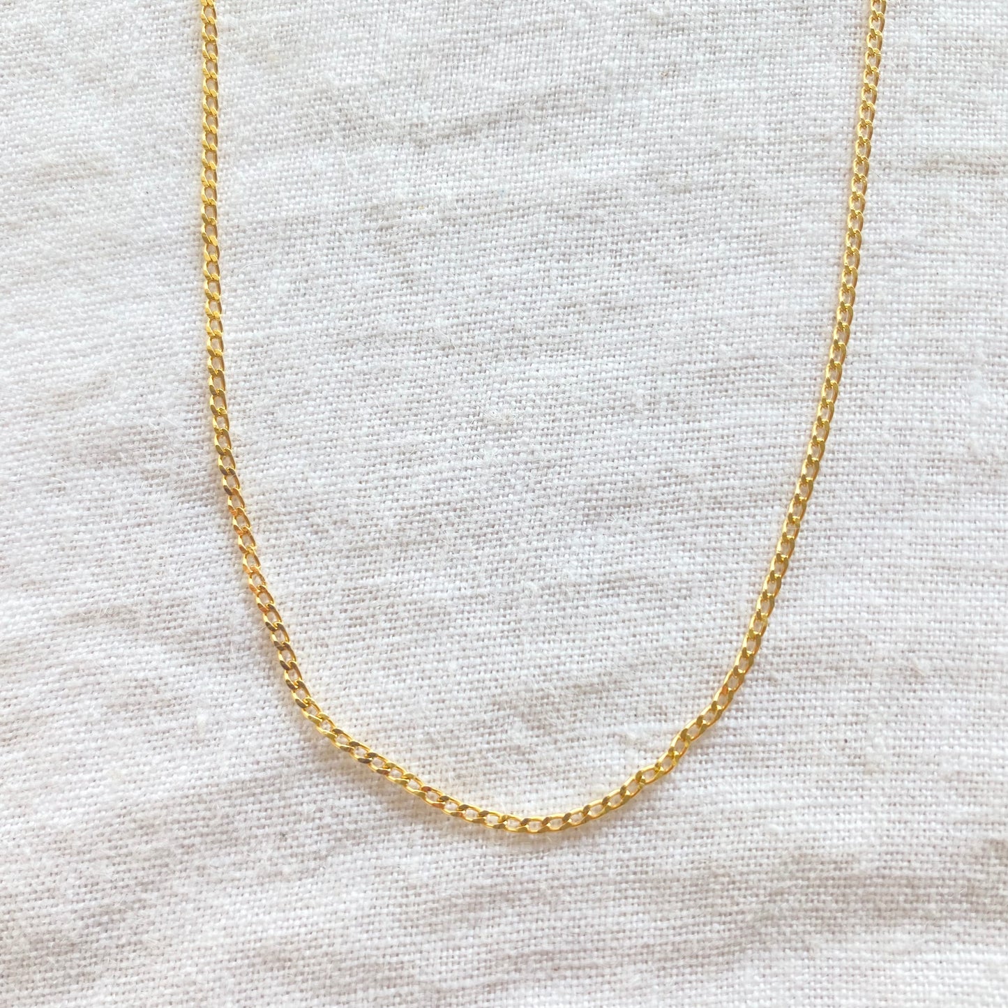Collier chaîne gourmette plaqué or 24 carats