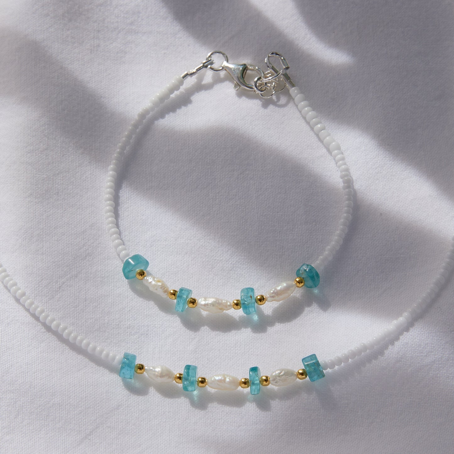 Bracelet en cristal d'apatite