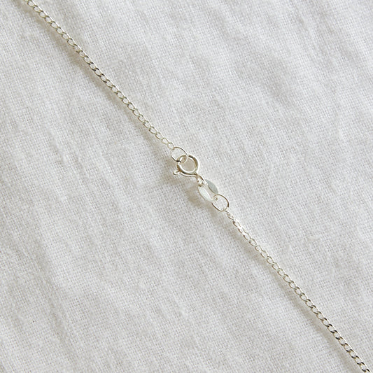 Collier coeur en argent sterling