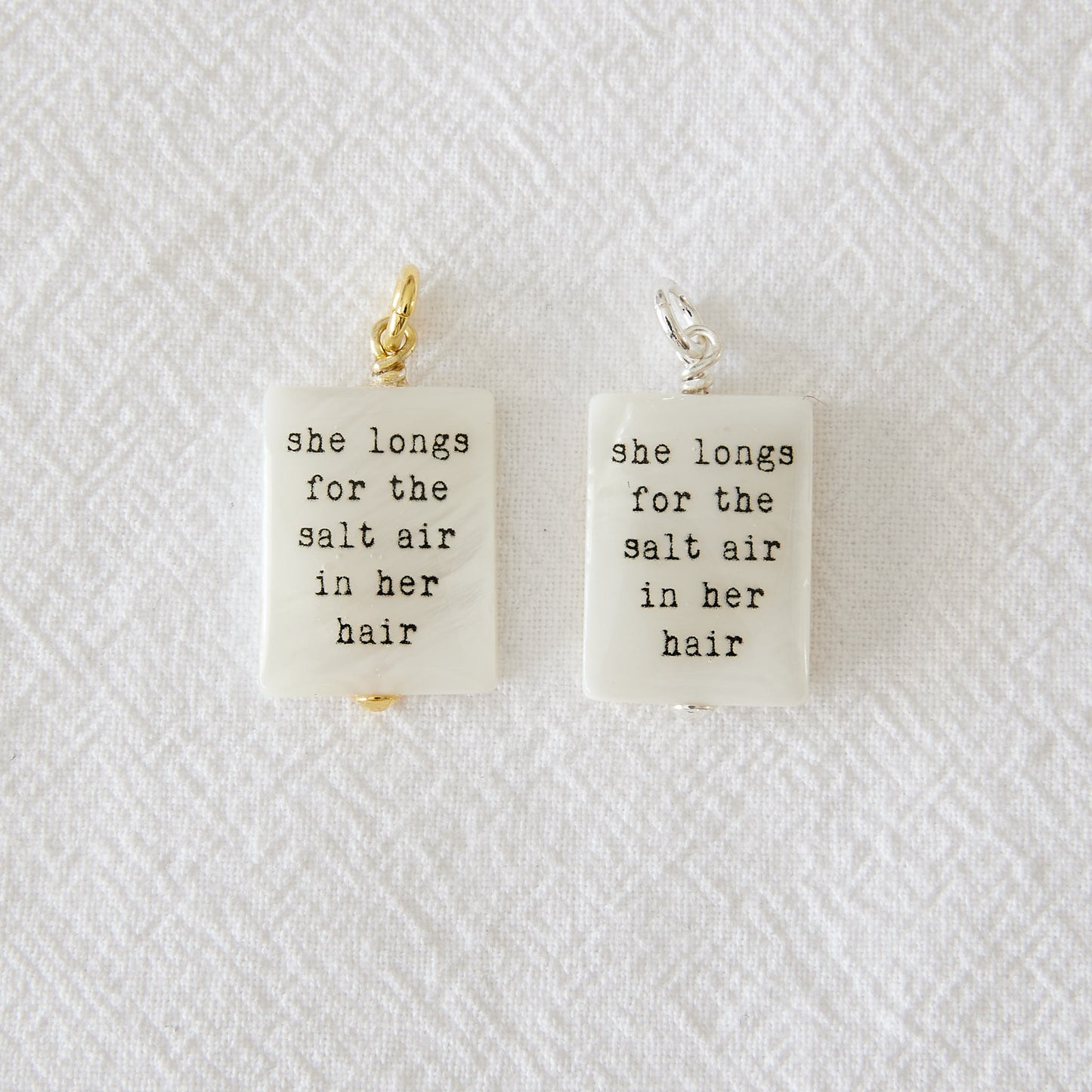 She longs for the salt air in her hair pendant