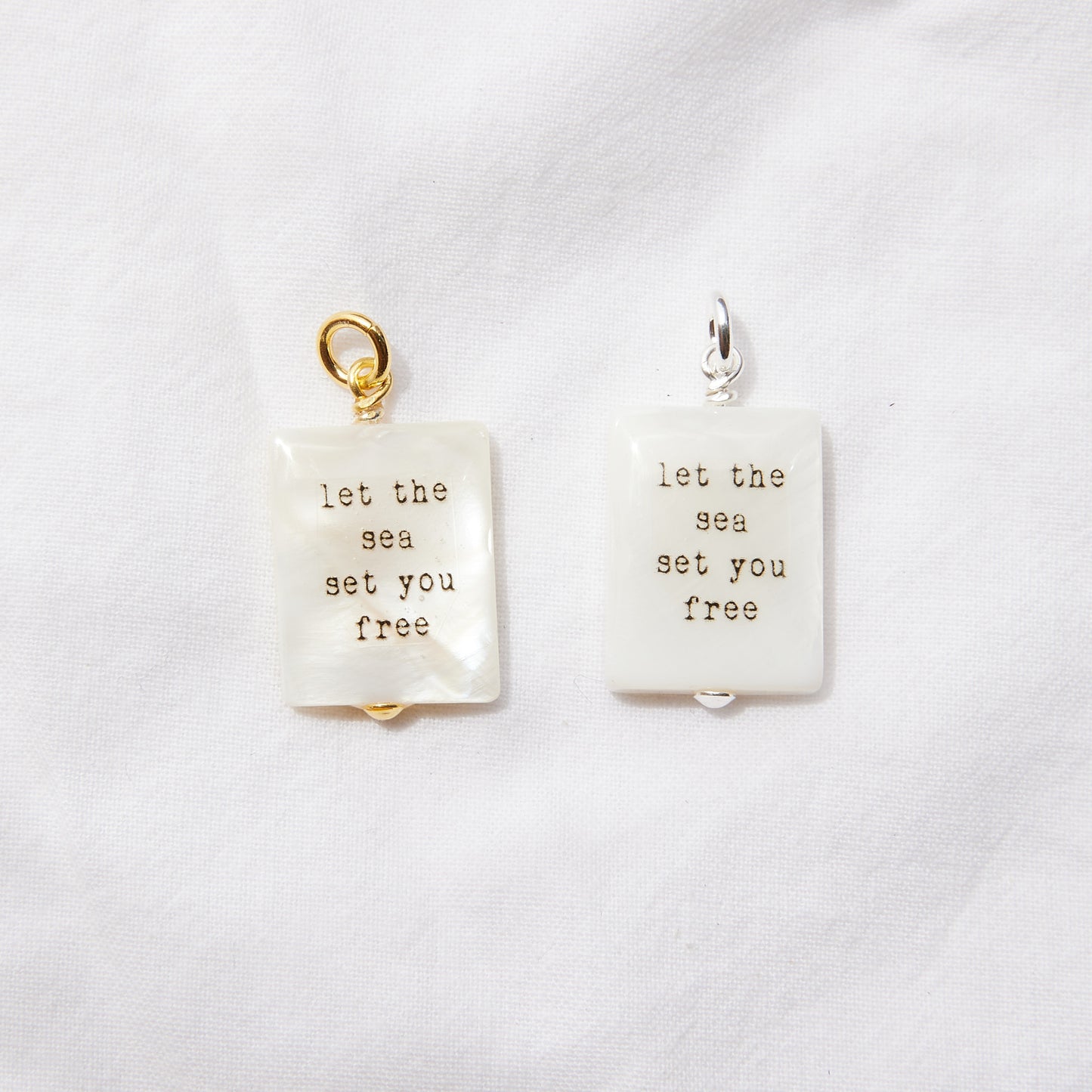 Laissez la mer vous libérer pendentif