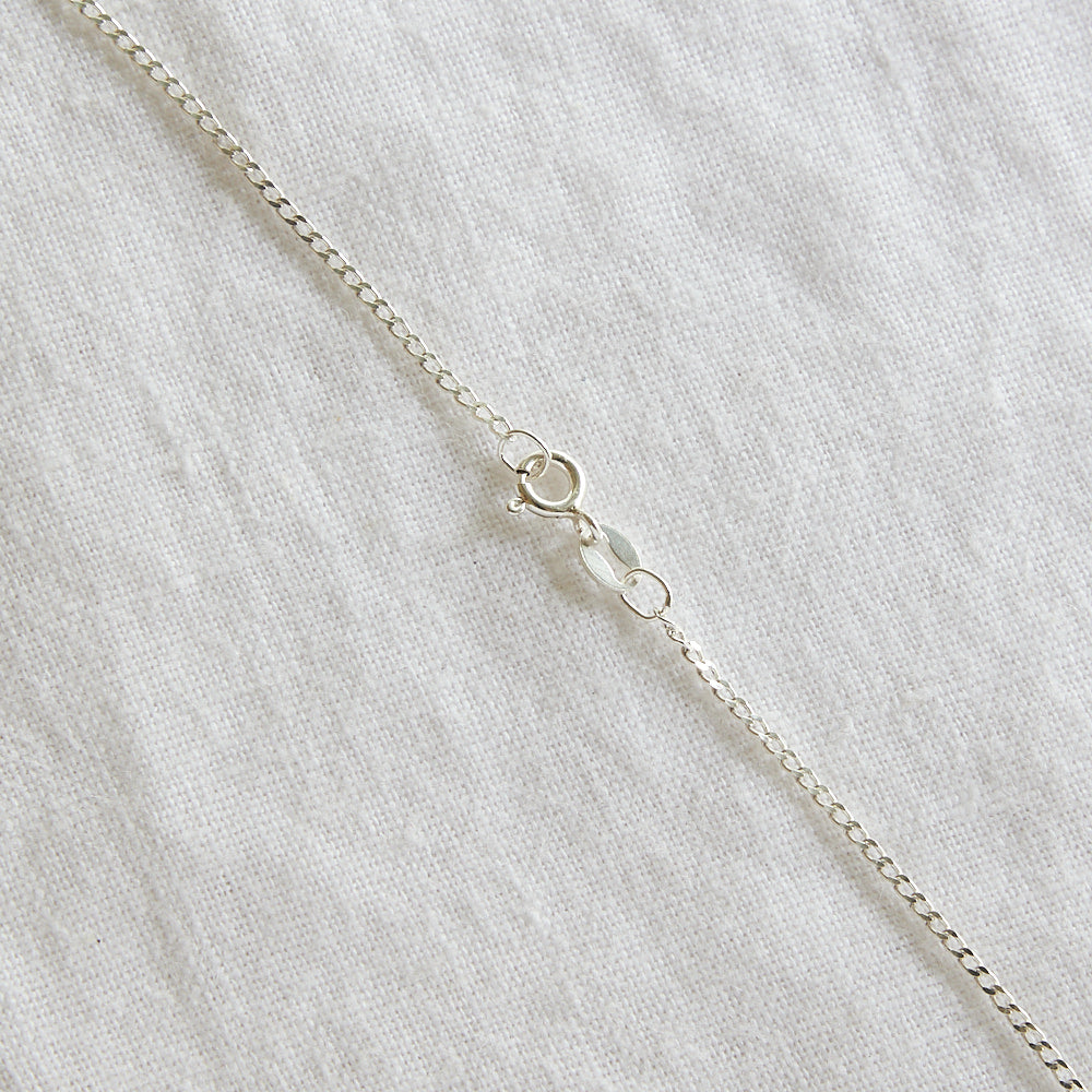 Square Palm on sterling silver chain