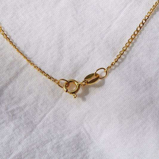 Heart necklace 24k Gold plated sterling silver