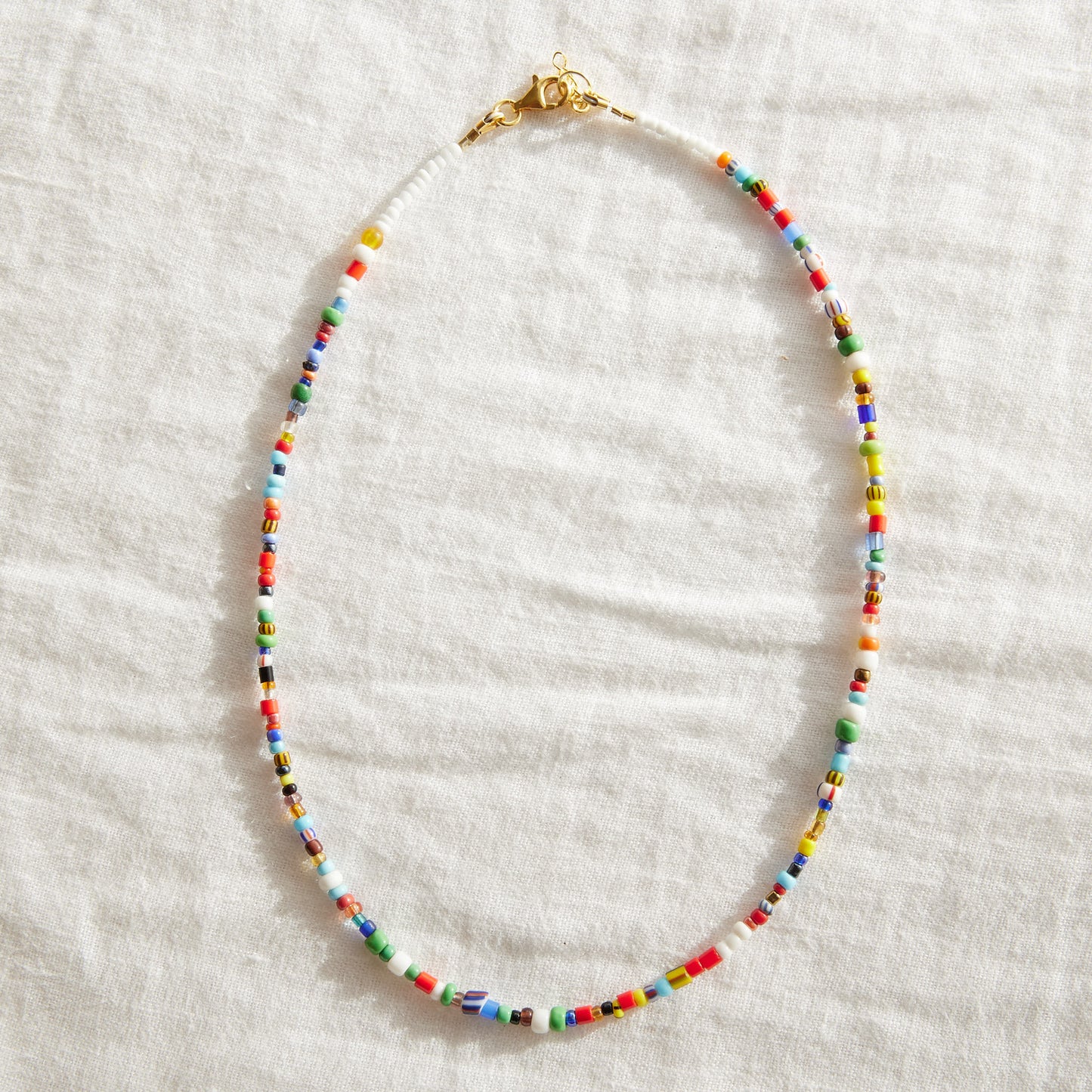 Vintage Christmas Trade Beaded Necklace