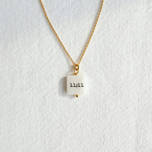 11:11 Necklace 24k Gold Plated Sterling Silver
