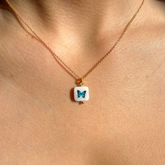 Ulysses Butterfly on Gold Fine Chain