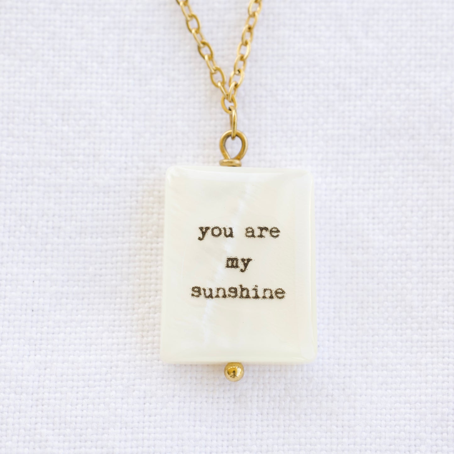 You are my SUNSHINE 18K Gold Necklace