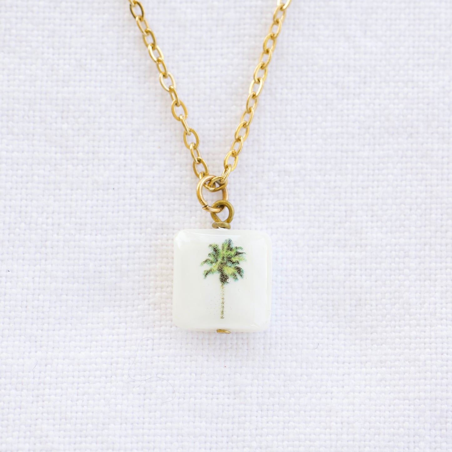 Palm Tree Gold Plated Necklace