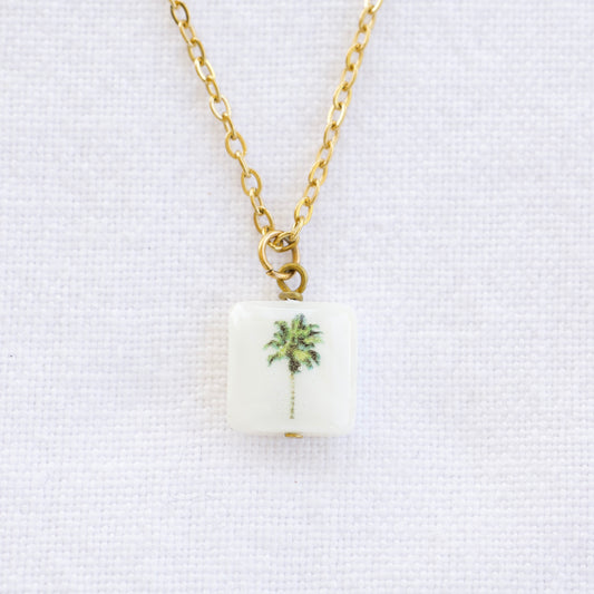 Palm Tree Gold Plated Necklace