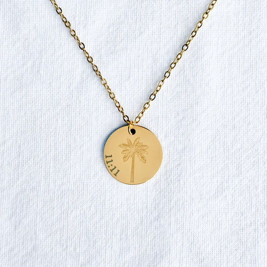 Palm with 11:11 Necklace