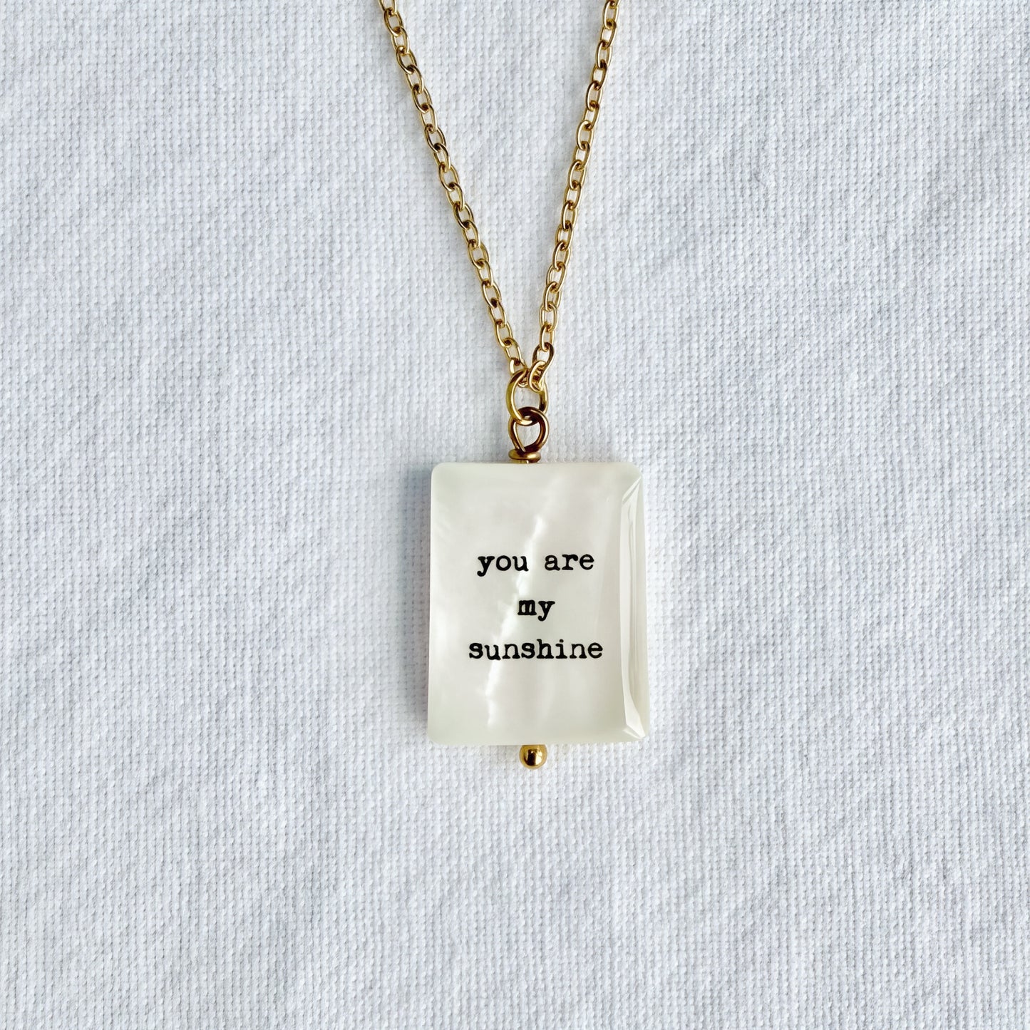 You are my SUNSHINE 18K Gold Necklace