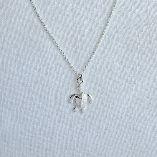 Collier tortue en argent sterling