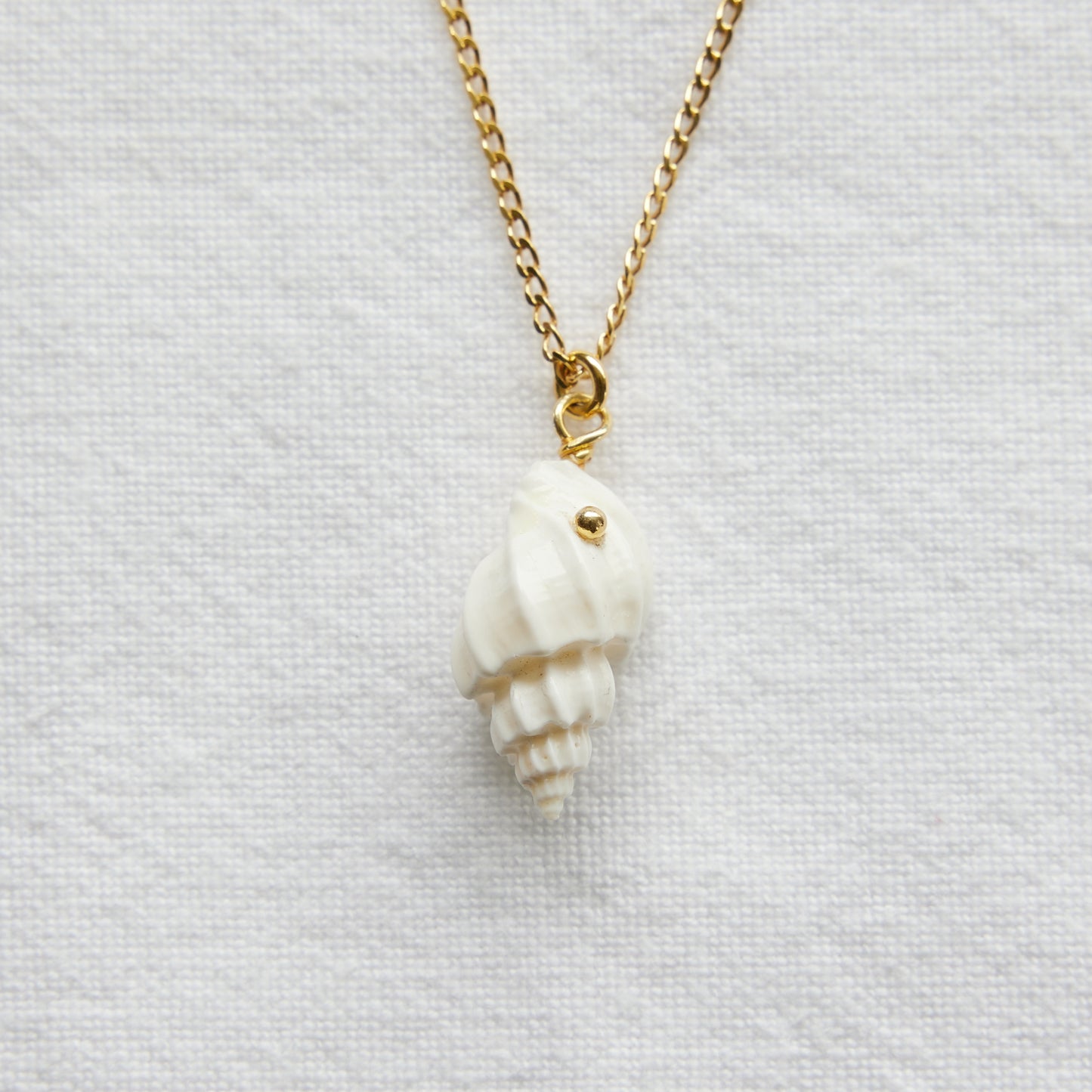 Natural Seashell 24k Gold Plated Chain