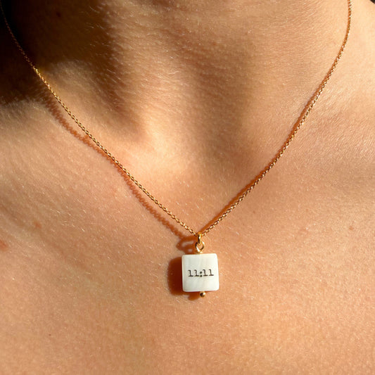11:11 Necklace 24k Gold Plated Sterling Silver