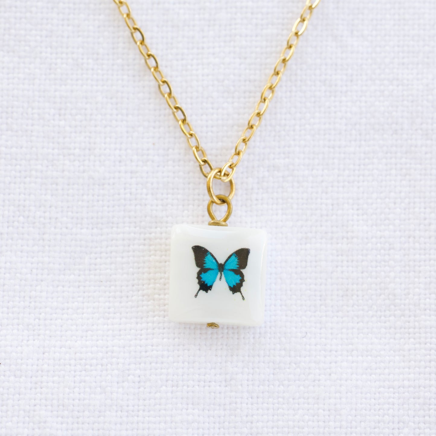 Butterfly Necklace Gold Plated