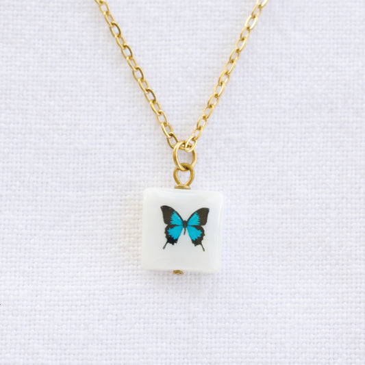 Butterfly Necklace Gold Plated