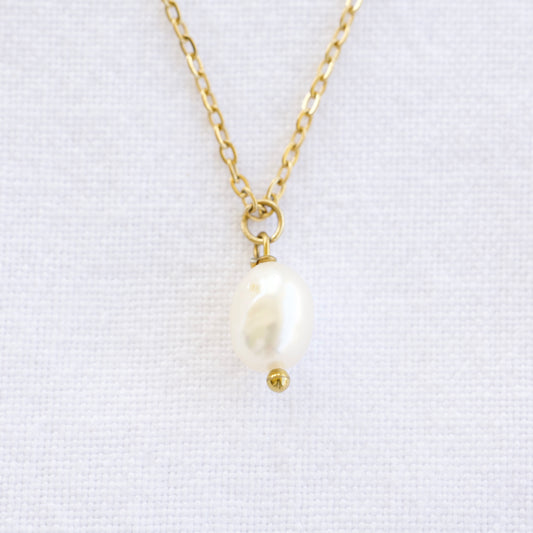 Freshwater Pearl Gold Plated Necklace