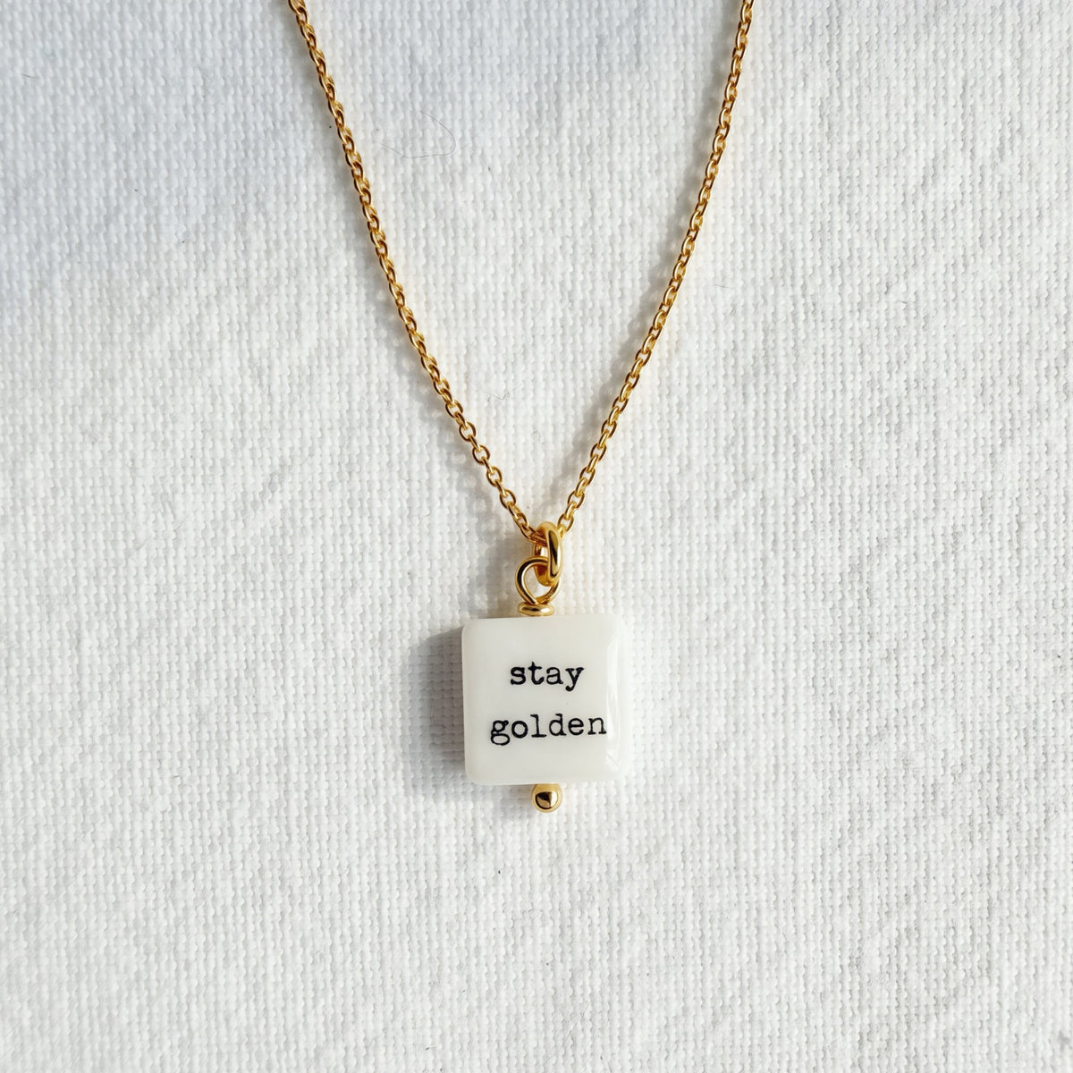 Stay Golden 24k gold plated sterling silver