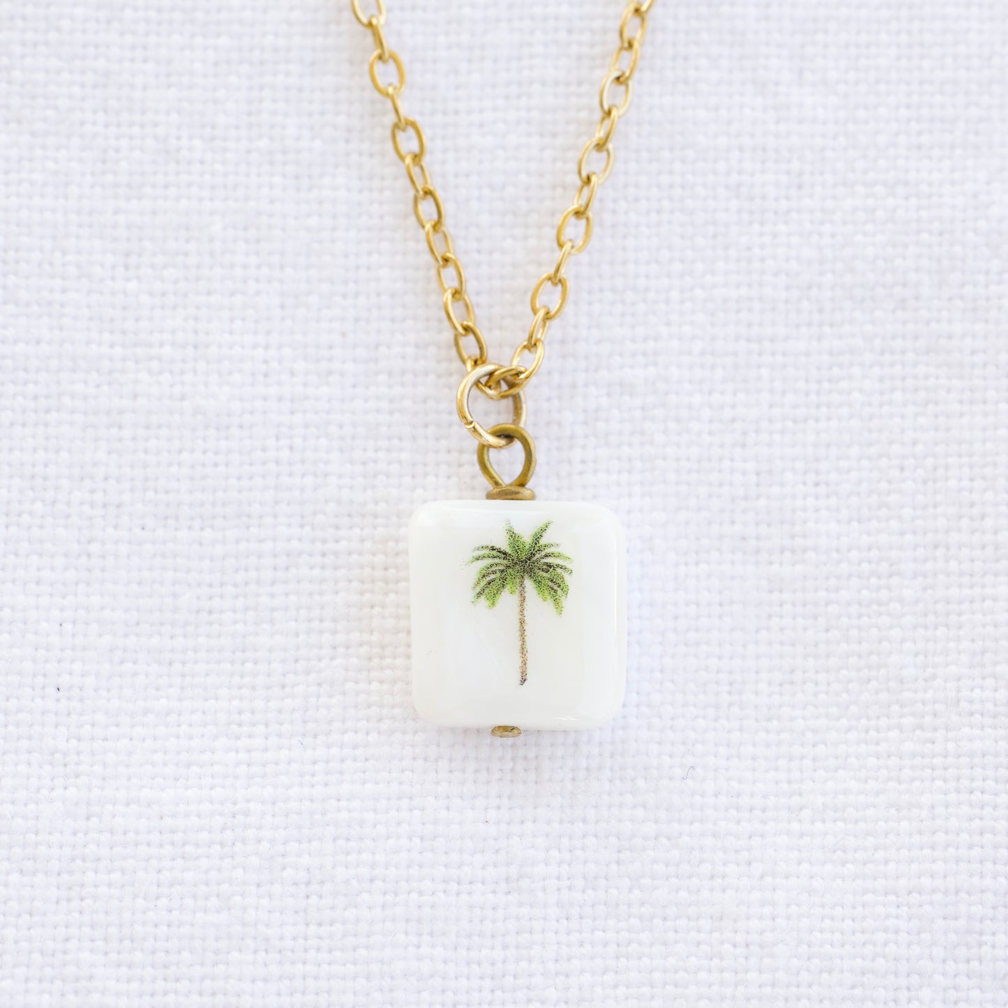California Palm Gold Plated Necklace