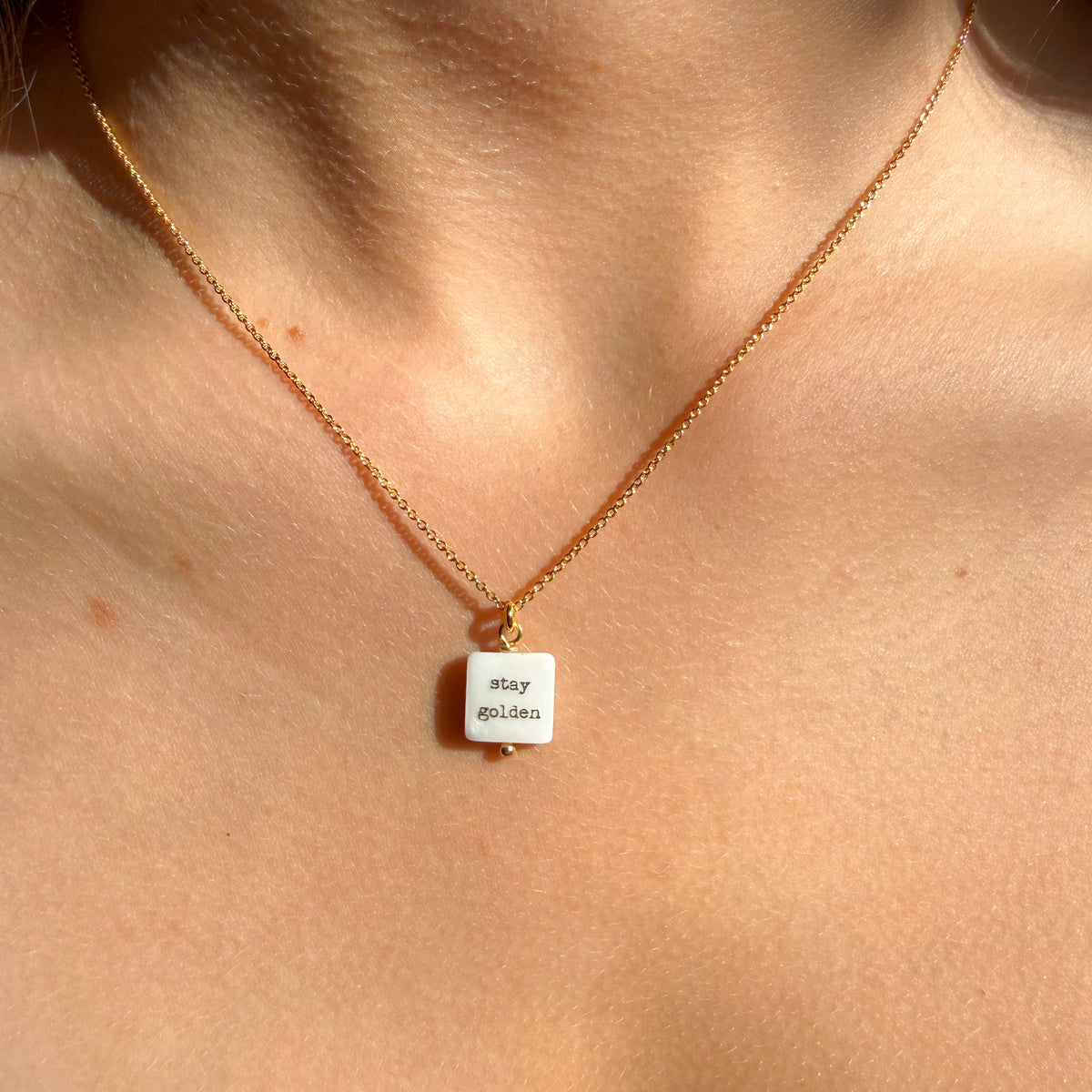 Stay Golden 24k gold plated sterling silver