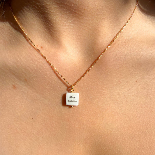 Stay Golden 24k gold plated sterling silver