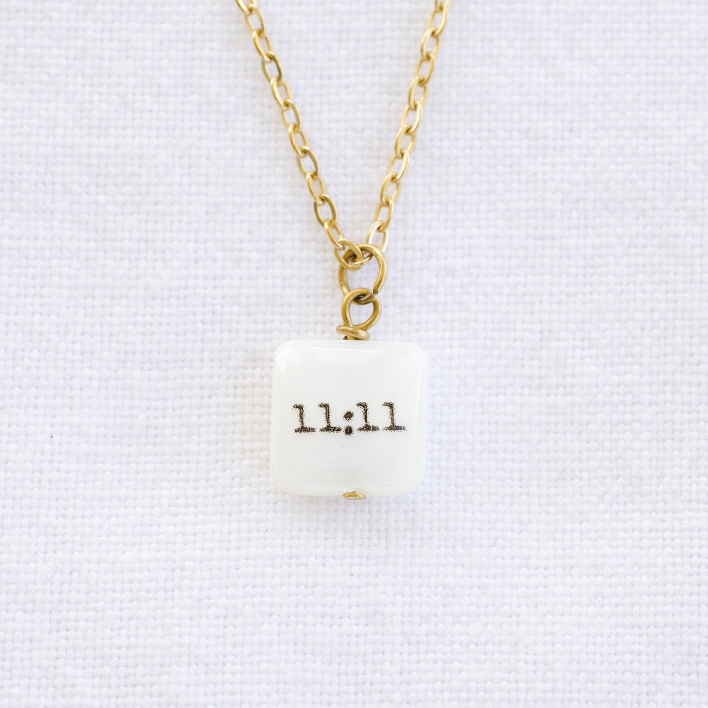 11:11 Mother of Pearl Gold Plated Necklace