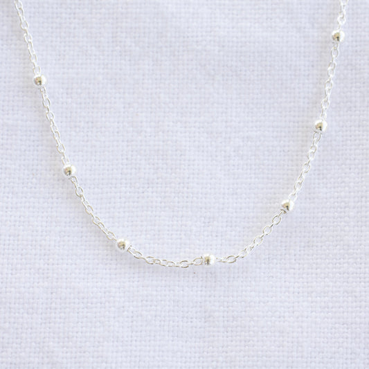 Chaîne boule en argent sterling