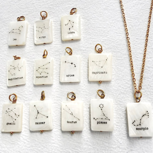 Zodiac pendant 18k Gold plated