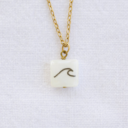 Wave Necklace Gold Plated