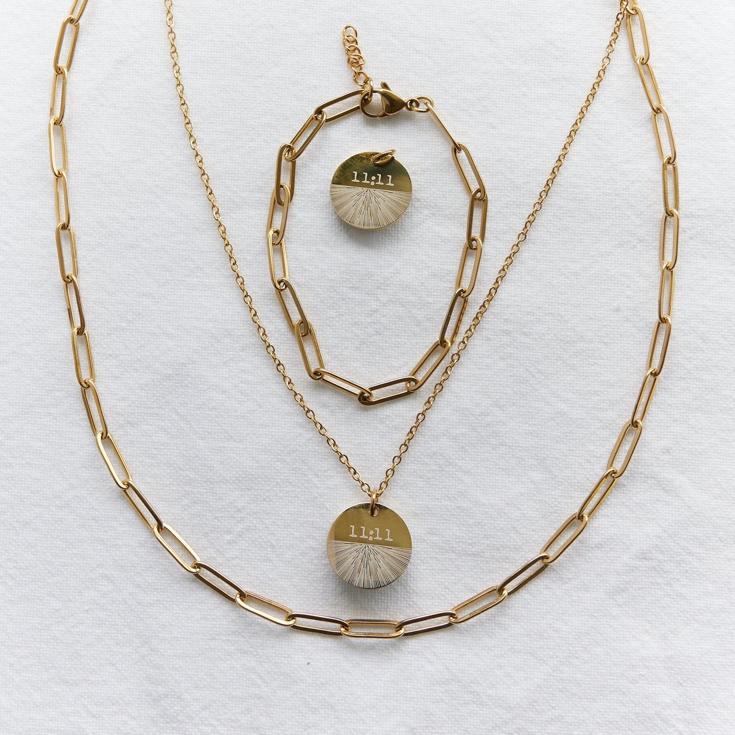 11:11 Pendant 18k Gold plated