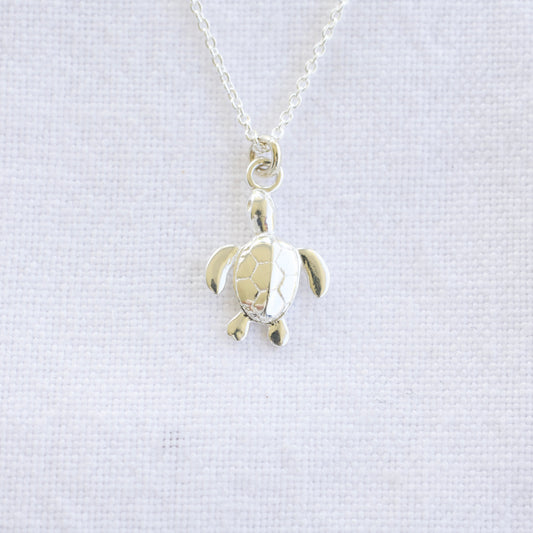Turtle Necklace sterling silver