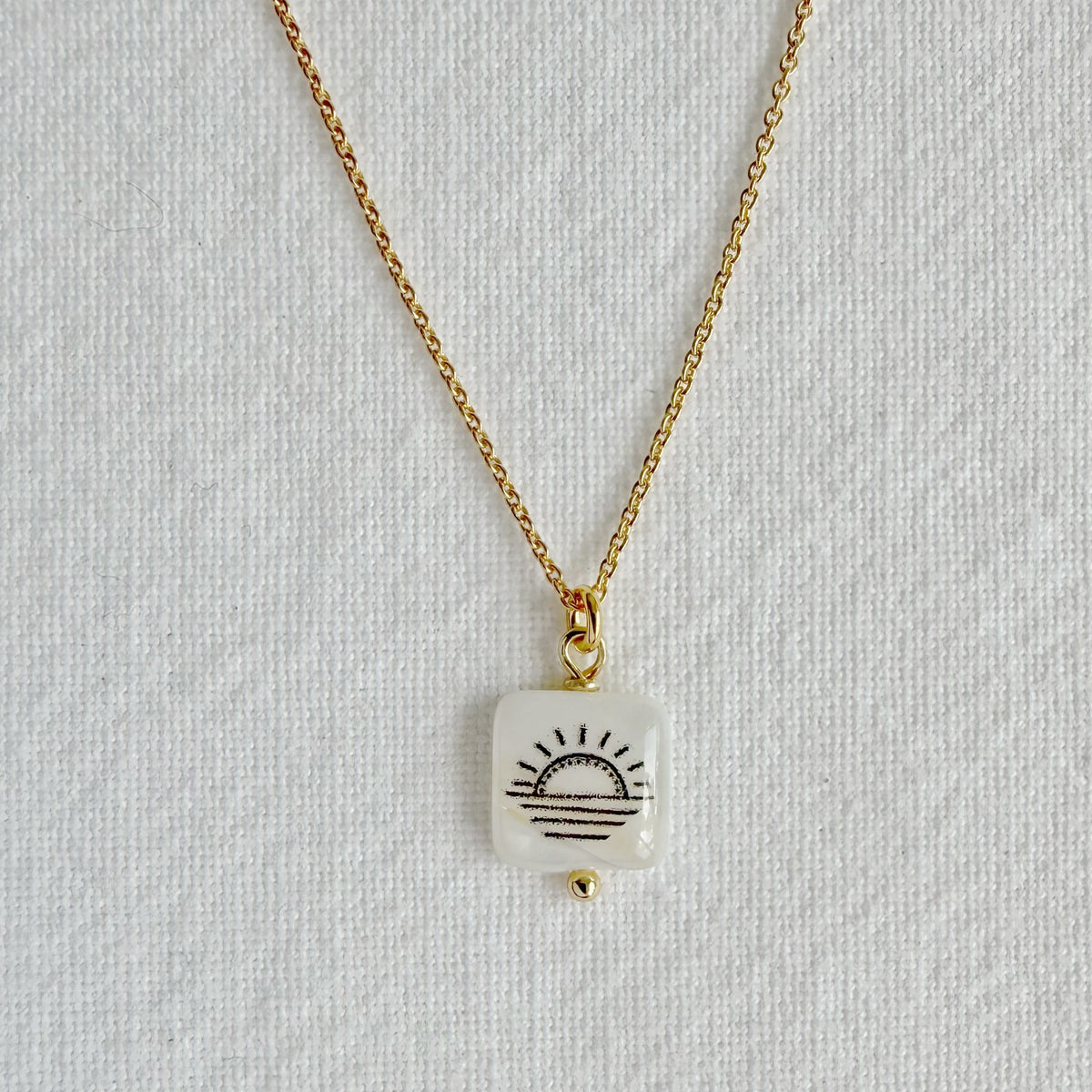 Sunrise 24k Gold Plated sterling silver necklace