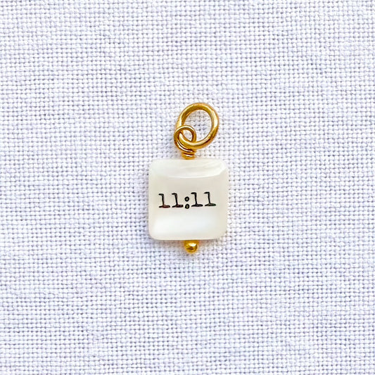 11:11 18k gold plated pendant